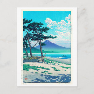Carte Postale 三保の松原, Pine Beach at Miho, Hasui Kawase