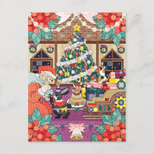 Carte Postale 何 か 赤 と 白 で 毛   の   ...( )...()  électrique