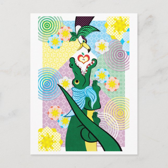 Carte Postale 大 口 比 べ(リ Rechercher)/ Big mouth Comparaison (rema (Devant)