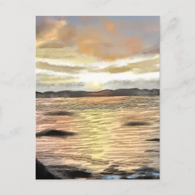 CARTE POSTALE 朝焼けの海 (Devant)