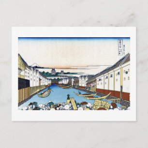 Carte Postale 江 戸 日 橋, 北 斎 Voir le Mont Fuji de Nihonbashi, Hoku