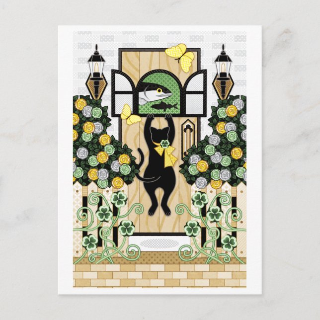 CARTE POSTALE 窓 の 中 覗 を 時      ...() ...(). (Devant)