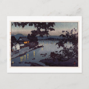 Carte Postale 筑 後 川 夕 べ, Soirée dans la rivière Chikugo, Hiroshi