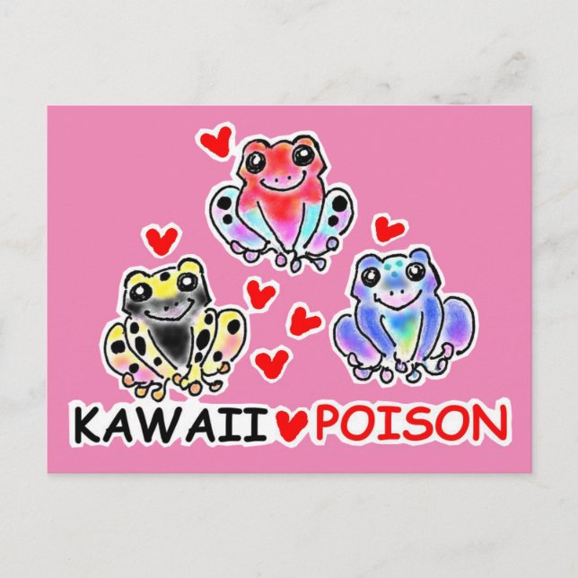 CARTE POSTALE 面白?　ヤドクガエルちゃん  ポストカード (Devant)