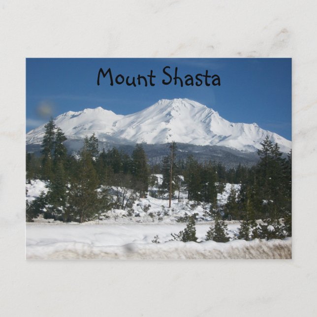 Carte Postale 001, Mont Shasta (Devant)