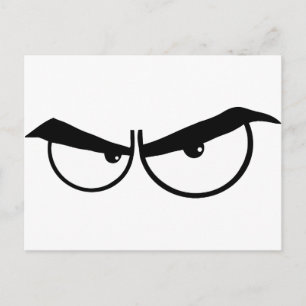 Carte Postale 0162-Angry-Cartoon-Eyes OYES DE DESSIN EN COLÈRE