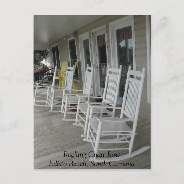 Carte Postale 022, Rocking Chair RowEdisto Beach, Caroline du Su (Devant)