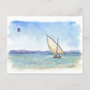 Carte Postale (037) Latin Sailboat