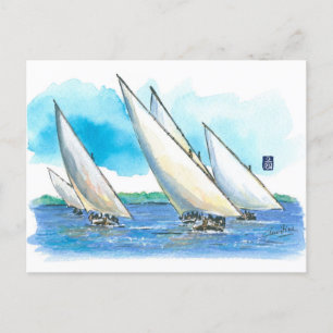 Carte Postale (081) Course de bateaux à voile