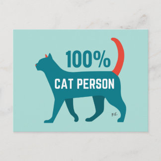 Carte postale 100% Chat