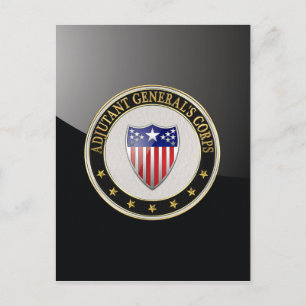 Carte Postale [100] Insigne de la Branche du Corps d'adjudant gé