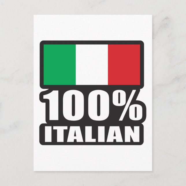 Carte Postale 100% italien (Devant)