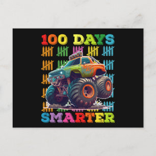 Carte Postale 100 Jours Camion Monster Smarter 100e jour École