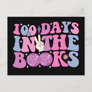 Carte Postale 100 Jours Dans Les Livres Disco Ball Super Retro