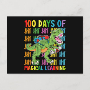 Carte Postale 100 Jours D'Apprentissage Magique À L'École Rex Di