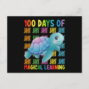 Carte Postale 100 Jours De Magical Learning Turtle School