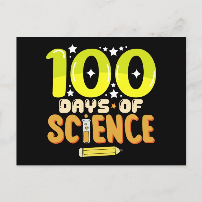 Carte Postale 100 Jours de sciences 100e Jour de l'enseignant sc (Devant)