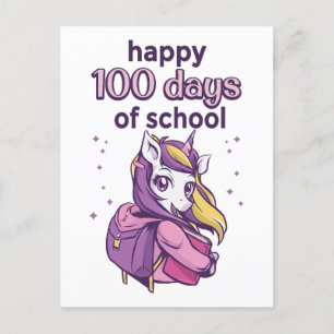 Carte Postale 100 jours d'école