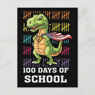 Carte Postale 100 jours d'école Dinosaure 2025 : Aventure pour l