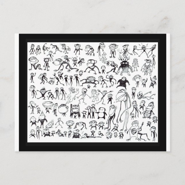 Carte Postale 100 singes moches (cartes postales) (Devant)