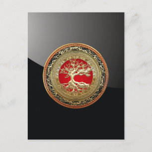 Carte Postale [100] Treasure Trove : Celtic Tree of Life [Or]
