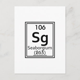 Carte Postale 106 Seaborgium