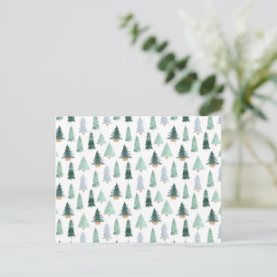 Carte postale (10,8 x 14,2 cm) - Christmas Trees