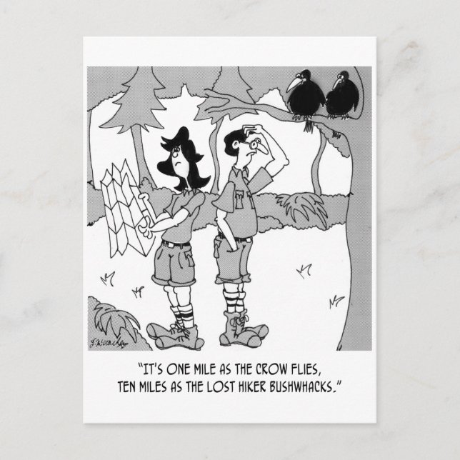 Carte Postale 10 Miles comme les pirates de Hiker (Devant)