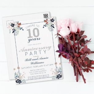 Carte Postale 10e anniversaire de Mariage encourage à 10 ans