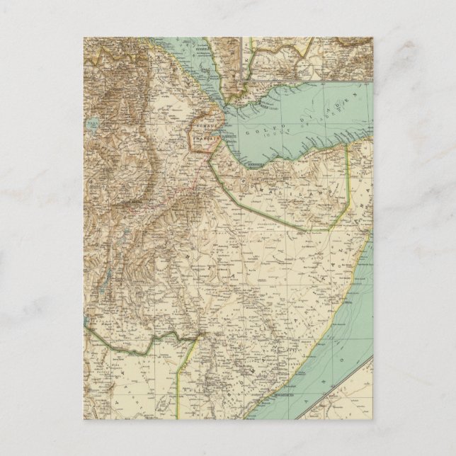 Carte Postale 11617 Érythrée, Éthiopie, Somalie (Devant)