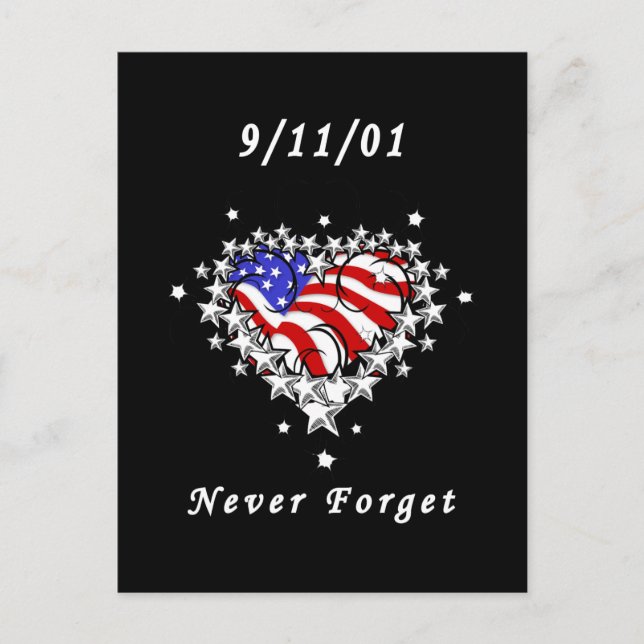 Carte Postale 11/09/01 Tatouage patriotique (Devant)