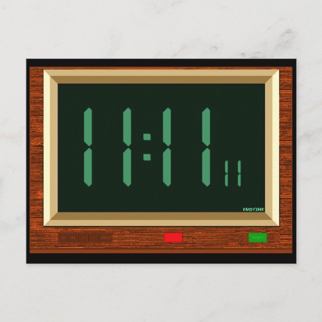Carte postale 11:11 Horloge (Devant)