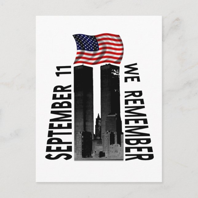 Carte Postale 11 septembre Nous nous souvenons de l'hommage comm (Devant)