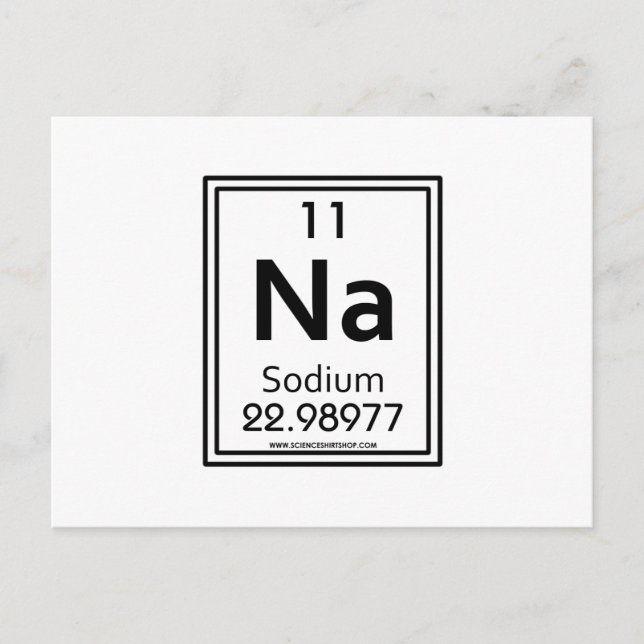 Carte Postale 11 Sodium (Devant)