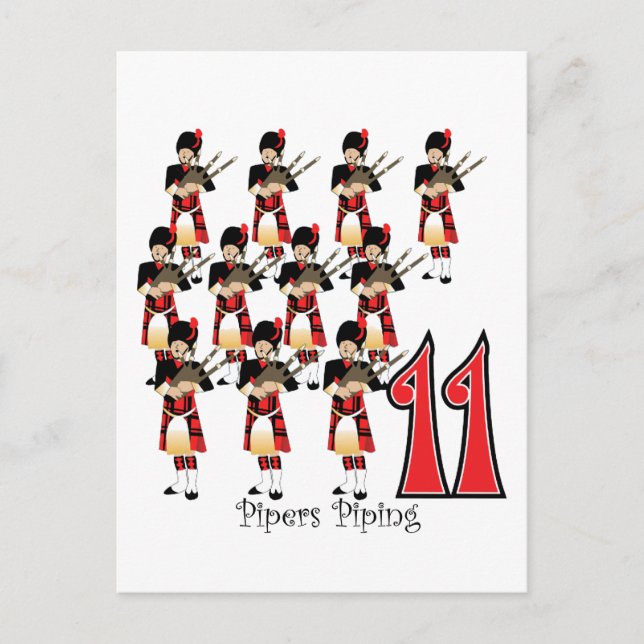 Carte Postale 11 tuyauteries (Devant)