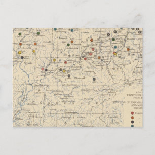 Carte Postale 126 Centres de population, fermes