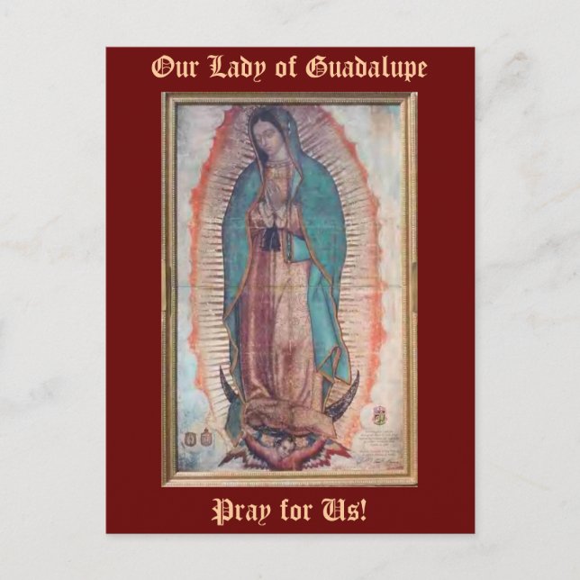 Carte Postale 12 décembre    Notre-Dame de Guadalupe (Devant)