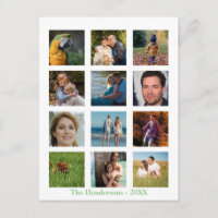 12 Photos de Famille Personnalisées en Collage