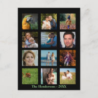 12 Photos de Famille Personnalisées en Collage