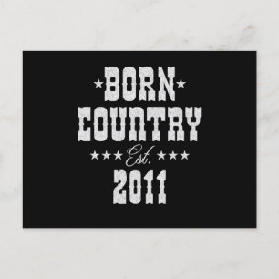 Carte Postale 12e anniversaire pour Country Western Music Lover