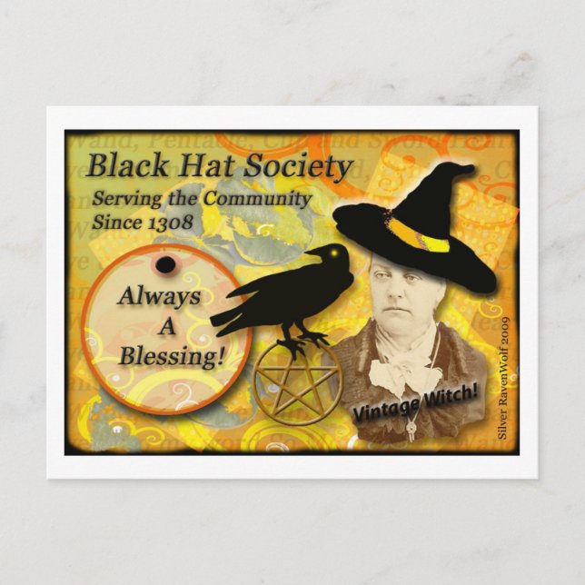 Carte postale 1308 Black Casquette Society (Devant)
