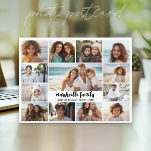 Carte Postale 13 Collage de photos -- Texte facultatif - Famille