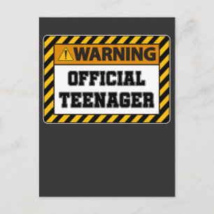 Carte Postale 13e anniversaire Treize ans Adolescent officiel