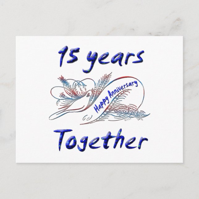 Carte Postale 15ème. Anniversaire (Devant)