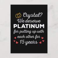 15ème anniversaire du Mariage I - Crystal Funny Co