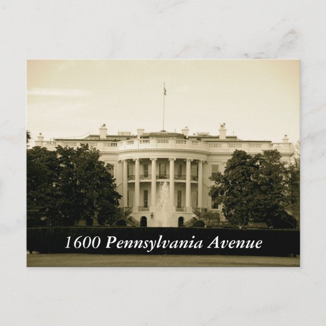 Carte Postale 1600 Pennsylvania Avenue (Devant)