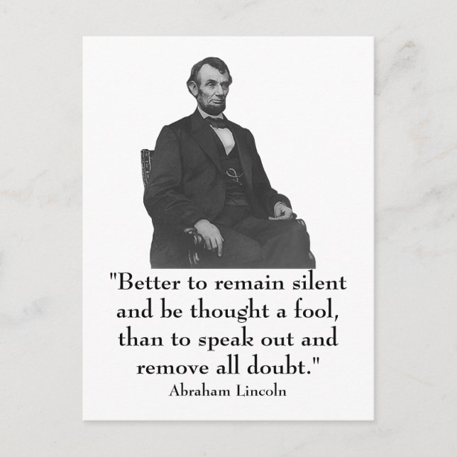Carte Postale 16e Président Abraham Lincoln (Devant)