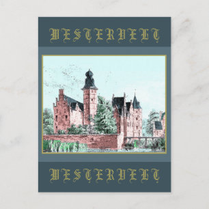 Carte Postale 1729 A. de Haen Dutch Kasteel WESTERVELT