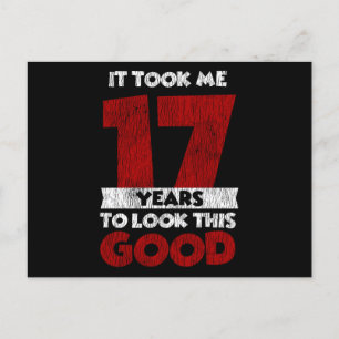 Carte Postale 17 ans Joyeux Anniversaire M'a Fait Paraître Beau 