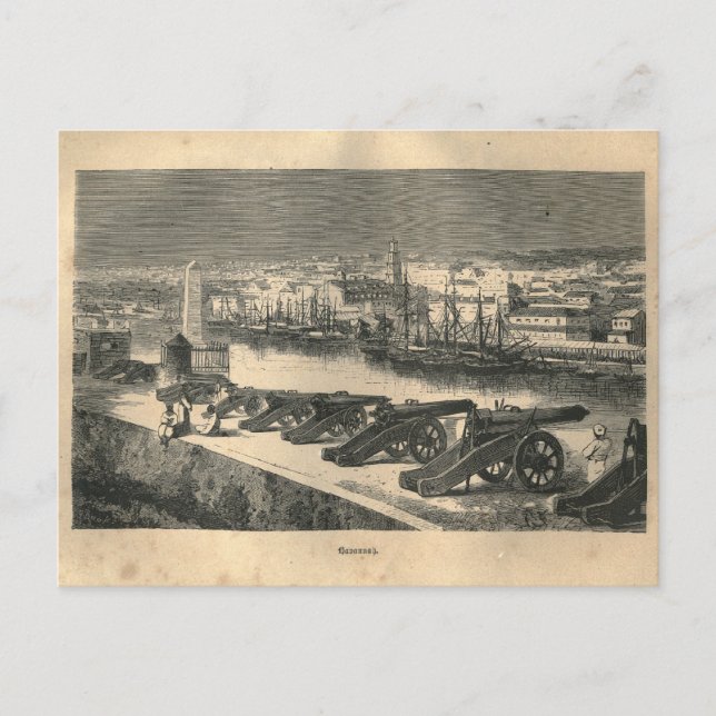 Carte Postale 1877 Imprimer Cuba La Havane, la Terre et ses peup (Devant)